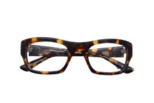 Load image into Gallery viewer, ChromeHearts クロムハーツ メガネ BLUE BALLZ 51□22-135 BSフレア プラスチック ブラウン イエロー シルバー金具 美品 中古 66598