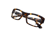 Load image into Gallery viewer, ChromeHearts クロムハーツ メガネ BLUE BALLZ 51□22-135 BSフレア プラスチック ブラウン イエロー シルバー金具 美品 中古 66598