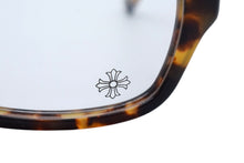 Load image into Gallery viewer, ChromeHearts クロムハーツ メガネ BLUE BALLZ 51□22-135 BSフレア プラスチック ブラウン イエロー シルバー金具 美品 中古 66598