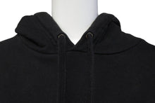 Load image into Gallery viewer, ChromeHearts クロムハーツ パーカー フローラルロゴ U.S.A製 コットン ブラック ホワイト サイズS 美品 中古 66664