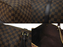 Load image into Gallery viewer, LOUIS VUITTON ルイ ヴィトン キーポル バンドリエール55 ボストンバッグ N41414 ダミエエベヌ ブラウン 美品 中古 66667