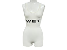 Load image into Gallery viewer, YEEZY MOWALOLA イージー モワローラ WET ロンパース 繋ぎ ノースリーブ カニエウエスト ロゴ サイズ1 ホワイト 美品 中古 66676