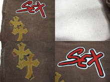 Load image into Gallery viewer, 極美品 CHROME HEARTS × SEX RECORDS クロムハーツ×セックスレコーズ カーペンターパンツ クロスパッチ サイズ31 中古 66679