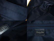Load image into Gallery viewer, ChristianDior クリスチャンディオール ヴィンテージ トロッター ボストン ハンドバッグ ジャガード ネイビー 美品 中古 66723