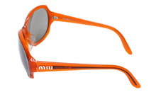 Load image into Gallery viewer, MIUMIU ミュウミュウ サングラス サイズ59□15 130 オレンジ サイドロゴ プラスチック SMU19G 小物 美品 中古 66730