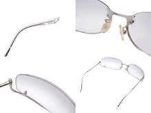 Load image into Gallery viewer, PRADA プラダ サングラス SPR50D サイズ65□15 125 シルバー グレー グラデーションレンズ アイウェア 小物 美品 中古 66736