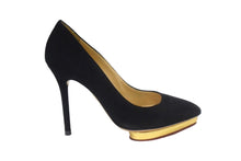 Load image into Gallery viewer, CHARLOTTE OLYMPIA シャーロットオリンピア パンプス ヒール サイズ35 ブラック 美品 中古 66764