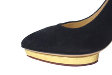 Load image into Gallery viewer, CHARLOTTE OLYMPIA シャーロットオリンピア パンプス ヒール サイズ35 ブラック 美品 中古 66764