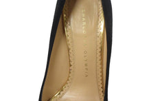 Load image into Gallery viewer, CHARLOTTE OLYMPIA シャーロットオリンピア パンプス ヒール サイズ35 ブラック 美品 中古 66764
