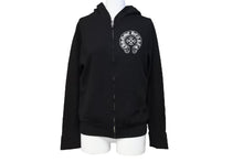 Load image into Gallery viewer, 極美品 CHROME HEARTS クロムハーツ ジップアップパーカー MATTY BOY CHOMPER サイズXS マティボーイ ホースシュー ブラック 中古 66791