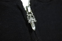 Load image into Gallery viewer, 極美品 CHROME HEARTS クロムハーツ ジップアップパーカー MATTY BOY CHOMPER サイズXS マティボーイ ホースシュー ブラック 中古 66791