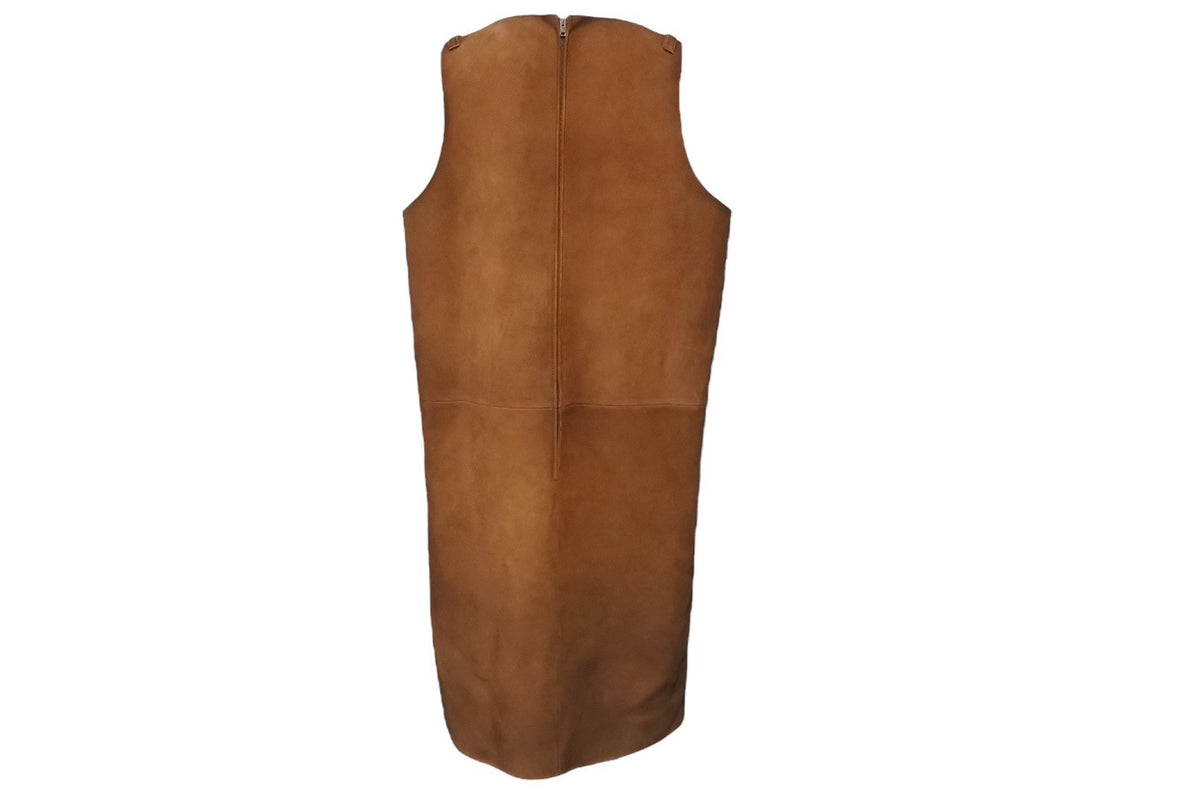 新品同様 PRADA プラダ ロングスエード アウター ブラウン