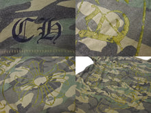Load image into Gallery viewer, CHROME HEARTS クロムハーツ 半袖Tシャツ カットソー クロスロゴ トップス 迷彩柄 サイズL コットン グリーン 美品 中古 66852