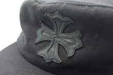 Load image into Gallery viewer, CHROME HEARTS クロムハーツ CHプラス ダックバターキャップ レザーパッチ サイズOS ブラック ブラック 美品 中古 66854
