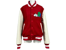 Load image into Gallery viewer, SLOWBUCKS スロウバックス スタジャン サイズM ポリエステル ウール レザー ワッペン 刺繍デザイン ジュエルズサンタナ 美品 中古 66886