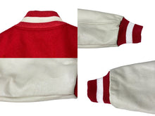 Load image into Gallery viewer, SLOWBUCKS スロウバックス スタジャン サイズM ポリエステル ウール レザー ワッペン 刺繍デザイン ジュエルズサンタナ 美品 中古 66886