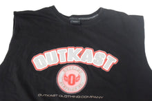 Load image into Gallery viewer, OUTKAST CLOTHING CO. アウトキャスト クロージング タンクトップ ノースリーブ サイズXXXL ブラック プリント コットン 美品 中古 66895