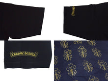Load image into Gallery viewer, 極美品 CHROME HEARTS クロムハーツ 半袖Tシャツ サイズS ダガープリント BSフレア コットン ブラック ゴールド 中古 66919