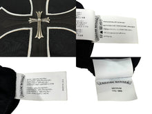 Load image into Gallery viewer, CHROME HEARTS クロムハーツ PPO HOCKEY JERSEY ホッケーシャツ サイズM レザークロスパッチ シルバー925 ブラック 美品 中古 66920