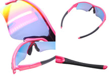 Load image into Gallery viewer, OAKLEY オークリー プリズムレーダー スポーツサングラス グラデーション プラスチック ゴム ピンク ブラック 美品 中古 66930