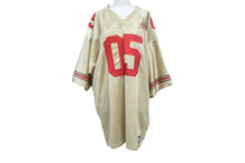 Load image into Gallery viewer, FUBU THE COLLECTION フブ ゲームシャツ ホッケーシャツ サイズXL ポリエステル ゴールド レッド メッシュ 美品 中古 66988