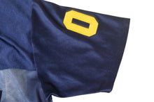 Load image into Gallery viewer, FUBU THE COLLECTION フブ ゲームシャツ ホッケーシャツ サイズF ポリエステル ブルー イエロー メッシュ 美品 中古 66993