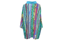 Load image into Gallery viewer, COOGI クージー ポロシャツ 半袖シャツ ボーダー 刺繍 ビッグサイズ コットン マルチカラー サイズ4XL 美品 中古 66995