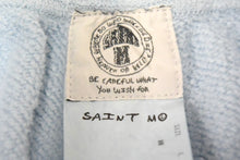 Load image into Gallery viewer, SAINT MICHAEL セントマイケル パンツ スウェットショーツパンツ SAINTロゴ SM-S22-0000-049 サイズL ライトブルー 美品 中古 67007