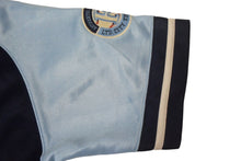 Load image into Gallery viewer, FUBU フブ シティーエディション ホッケー半袖Tシャツ 90s Y2K エンブレム ワッペン 刺繍 ネイビー ブルー 良品 中古 67022