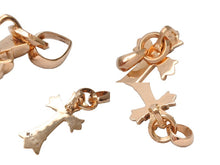 Load image into Gallery viewer, 極美品 CHROME HEARTS クロムハーツ ダブルCHクロス Withベイル スモール パヴェダイヤ ル チャーム ペンダント 中古 67024