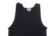 Load image into Gallery viewer, CHROME HEARTS クロムハーツ × 氷室京介 バッククロス プリント タンクトップ ブラック コットン ロゴ サイズM 美品 中古 67071