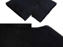 Load image into Gallery viewer, CHROME HEARTS クロムハーツ デニムジャケット サイズM ダガージップ クロスレザーパッチ ノーカラー インディゴブルー 美品 中古 67075