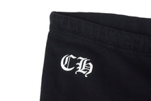 Load image into Gallery viewer, ChromeHearts クロムハーツ ロゴプリント スウェットロングパンツ ダガー 95024 コットン ブラック サイズXL 良品 中古 67077