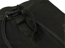 Load image into Gallery viewer, CHROME HEARTS クロムハーツ スウェットパンツ レザークロスパッチ シルバ−925 レザー コットン ブラック 美品 中古 67081