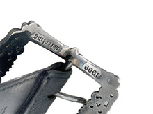Load image into Gallery viewer, ChromeHearts クロムハーツ フィリグリーOTJ1.5 ベルト レザー シルバー925 ブラック サイズ36 美品 中古 67094