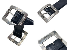 Load image into Gallery viewer, CHROME HEARTS クロムハーツ BLT OTJ フィリグリー OTJレザー ベルト シルバー925 ブラック サイズ 38 美品 中古 67118
