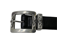 Load image into Gallery viewer, CHROME HEARTS クロムハーツ BLT OTJ フィリグリー OTJレザー ベルト ブラック シルバー925 レザー サイズ38 美品 中古 67119