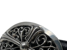 Load image into Gallery viewer, CHROME HEARTS クロムハーツ OVAL CROSS STRAP 1.5/1.5 クラシック オーバルクロス バックル レザーベルト サイズ38 中古 67120