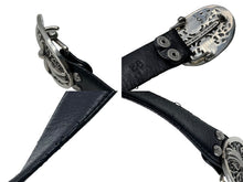 Load image into Gallery viewer, CHROME HEARTS クロムハーツ OVAL CROSS STRAP 1.5/1.5 クラシック オーバルクロス バックル レザーベルト サイズ38 中古 67120