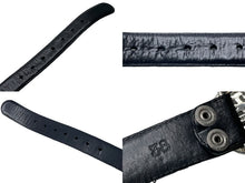 Load image into Gallery viewer, CHROME HEARTS クロムハーツ OVAL CROSS STRAP 1.5/1.5 クラシック オーバルクロス バックル レザーベルト サイズ38 中古 67120