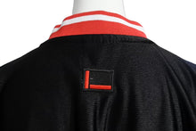 Load image into Gallery viewer, FUBU JEANS COLLECTION フブ ゲームシャツ ヴィンテージ サイズL ポリエステル ブラック ホワイト レッド 良品 中古 67122