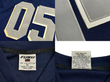 Load image into Gallery viewer, FUBU THE COLLECTION フブ ゲームシャツ ホッケーシャツ サイズXL ポリエステル ネイビー ホワイト 良品 中古 67123