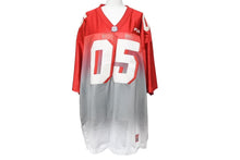 Load image into Gallery viewer, FUBU フブ ゲームシャツ フットボールシャツ ヴィンテージ サイズXL ポリエステル レッド ホワイト グレー 美品 中古 67124