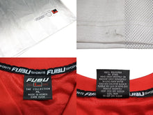 Load image into Gallery viewer, FUBU フブ ゲームシャツ フットボールシャツ ヴィンテージ サイズXL ポリエステル レッド ホワイト グレー 美品 中古 67124