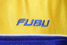 Load image into Gallery viewer, 極美品 FUBU THE COLLECTION フブ タンクトップ ゲームシャツ サイズL ポリエステル ブルー イエロー ホワイト メッシュ 中古 67126