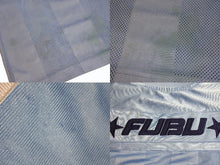 Load image into Gallery viewer, FUBU THE COLLECTION フブ ゲームシャツ ホッケーシャツ サイズXL ポリエステル ブルー ネイビー ホワイト メッシュ 美品 中古 67129