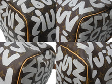 Load image into Gallery viewer, LOUIS VUITTON ルイ ヴィトン モノグラムグラフィティ キーポル50 ボストンバッグ M92197 ブラウン ホワイト 美品 中古 67283