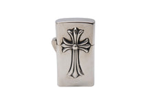 Load image into Gallery viewer, ChromeHearts クロムハーツ CHクロスタイニー ダブルクロス スリム ナロー ジッポ 115.8g シルバー925 美品 中古 67325