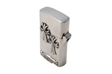 Load image into Gallery viewer, ChromeHearts クロムハーツ CHクロスタイニー ダブルクロス スリム ナロー ジッポ 115.8g シルバー925 美品 中古 67325