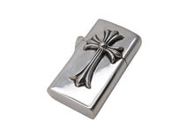 Load image into Gallery viewer, ChromeHearts クロムハーツ CHクロスタイニー ダブルクロス スリム ナロー ジッポ 115.8g シルバー925 美品 中古 67325